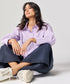 Cotton Oversized Shirt- Lavender
